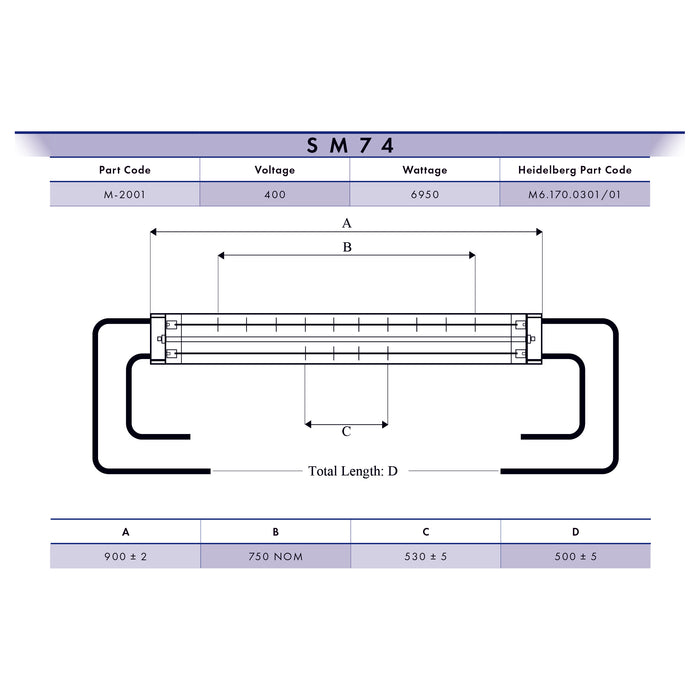 IR LAMP DIAGRAM SM74 M6.170.0301/01