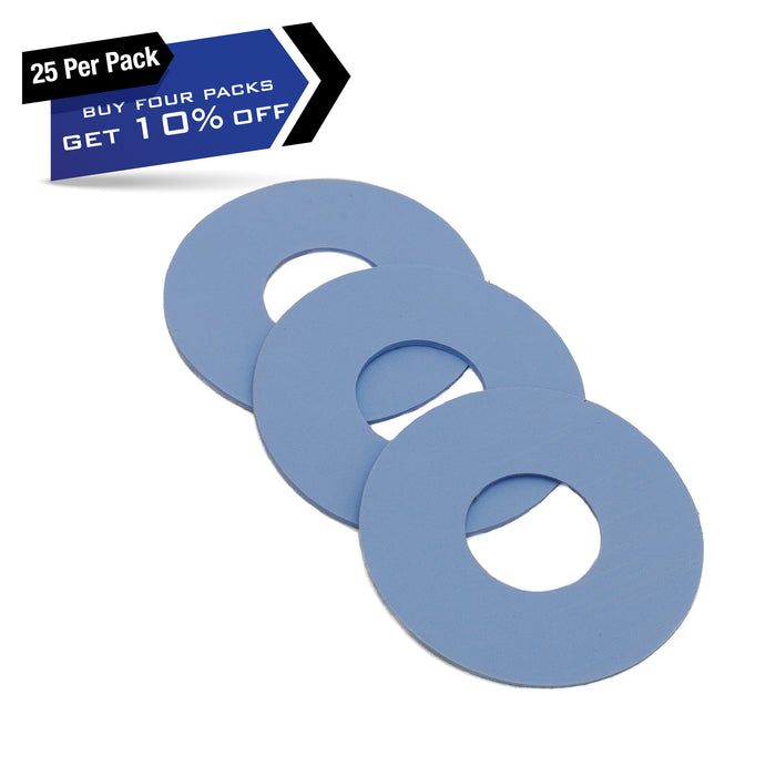 M-3412-M-3459 Miscellaneous Flat Suckers - 38MM 15MM 0.8MM BLUE 35MM