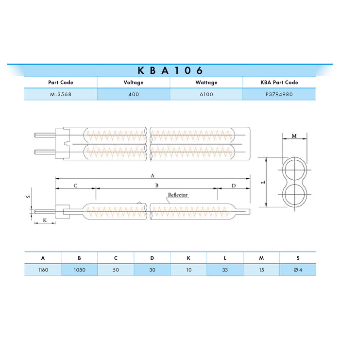 IR LAMP DIAGRAM KBA 106 P3794980