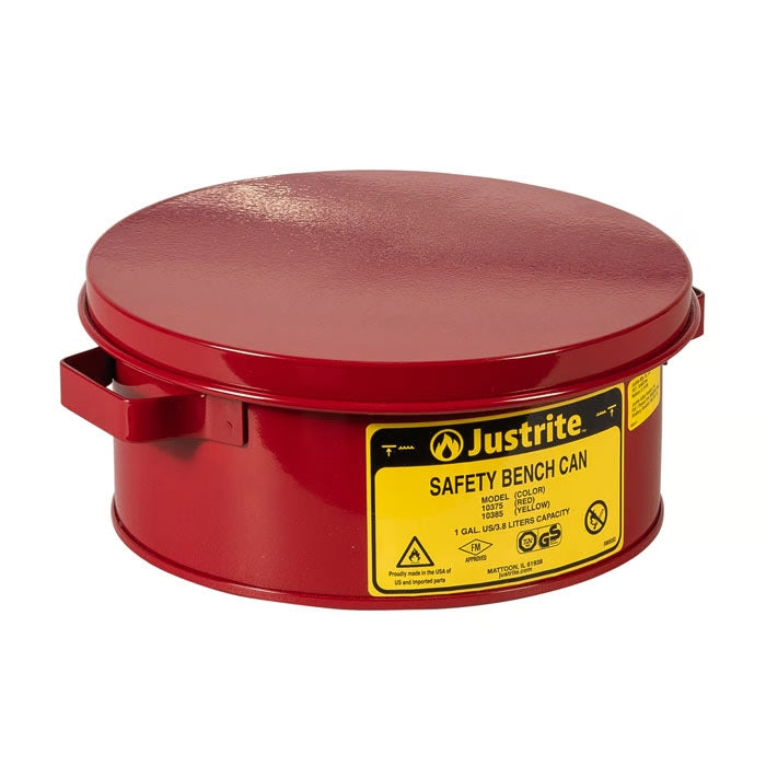 Justrite Flammable Liquid Bench Can 4LITRE 8LITRE 1GALLON 2GALLON  10375 / 10385 10575