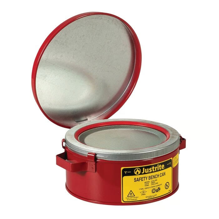 Justrite Flammable Liquid Bench Can 4LITRE 8LITRE 1GALLON 2GALLON  10375 / 10385 10575