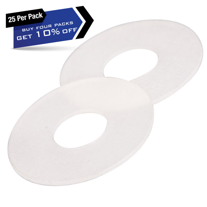 M-498-M-497-M-3722 Heidelberg Superior Flat Suckers - 32MM 12MM 1.0MM CLEAR ROUNDED DISC 13MM 25MM 0.5MM 9MM 