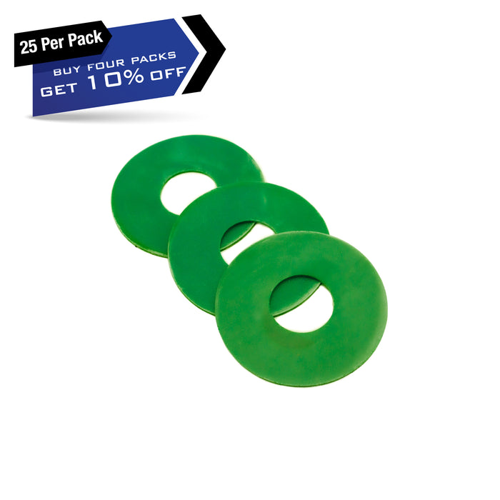 M-619 Miscellaneous Flat Suckers - 45 mm ID17MM THICKNESS1.0MM GREEN