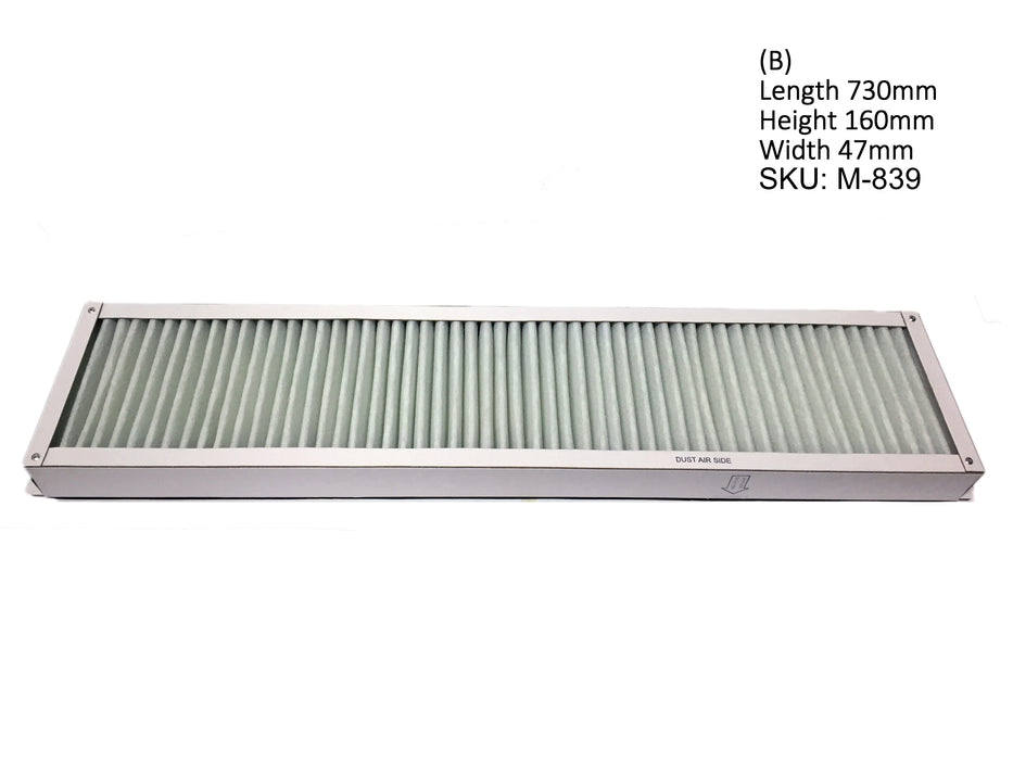 M-839 Panel Filters XL105 XL106 SM74 SM102 CD102 CD74 STAHL HEIDELBERG KBA KOMORI  00.580.5832TECHNOTRANS 
