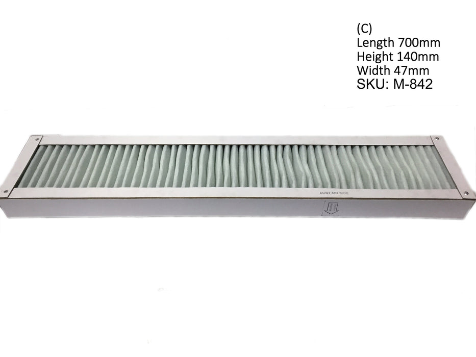 M-842 Panel Filters XL105 XL106 SM74 SM102 CD102 CD74 STAHL HEIDELBERG KBA KOMORI TECHNOTRANS  C2.102.1911
