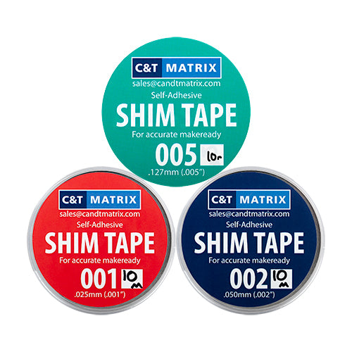 C&T Matrix Group Picture Shim Tape - Green - Red - Blue