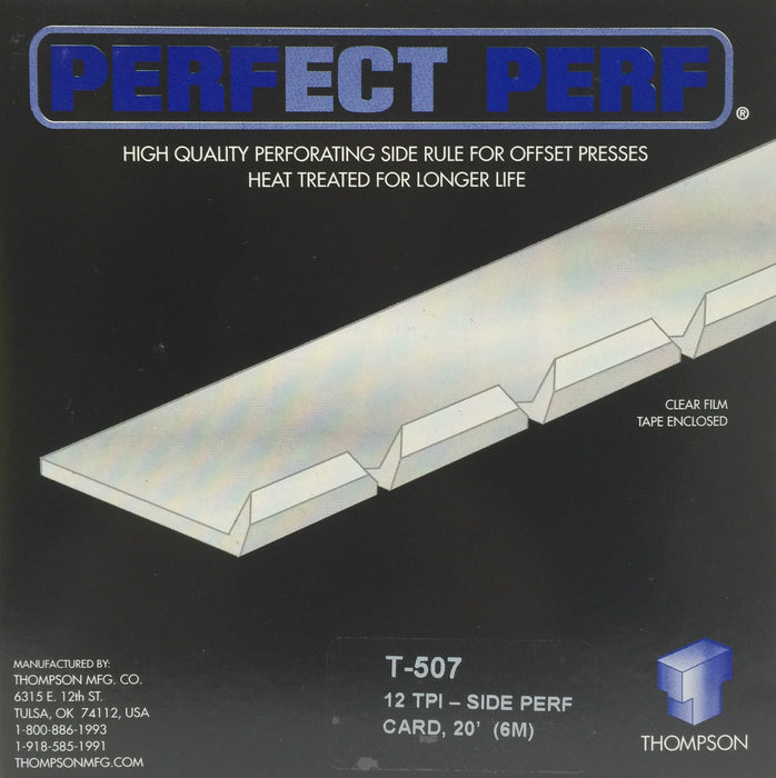 M-929 Thompson Side Perf T-507 CARD 12TPI