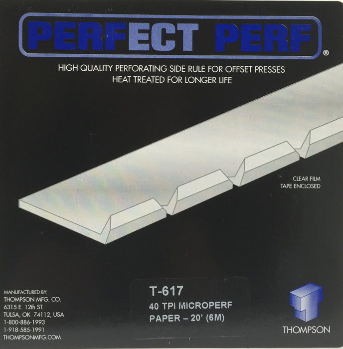 M-947 Thompson Micro Side Perf T-617 40TPI PAPER MICROPERF